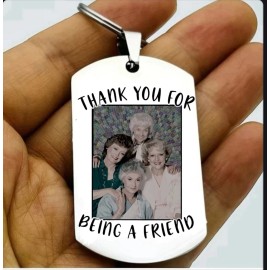 For Women Golden Girls Betty White Best Friends Keychain Bff Love Funny TV Show