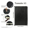 5pcs Libreta A5 Pasta Dura Escolar Oficina 5 Bolígrafos