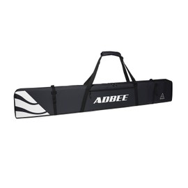 ADBEE Ski Bag – Padded Ski Bag with Durable Handle – Waterproof Fully Padded Ski Strap Carrier – Reliable 600D Oxford Fabric – Heavy-Duty Zippers and Buckles (Black, 160)