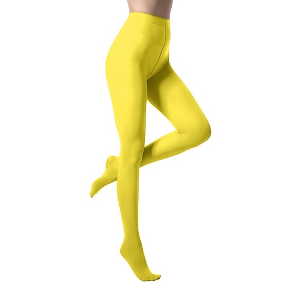 Malustar 40 Denier Coloured Tights (Yellow)