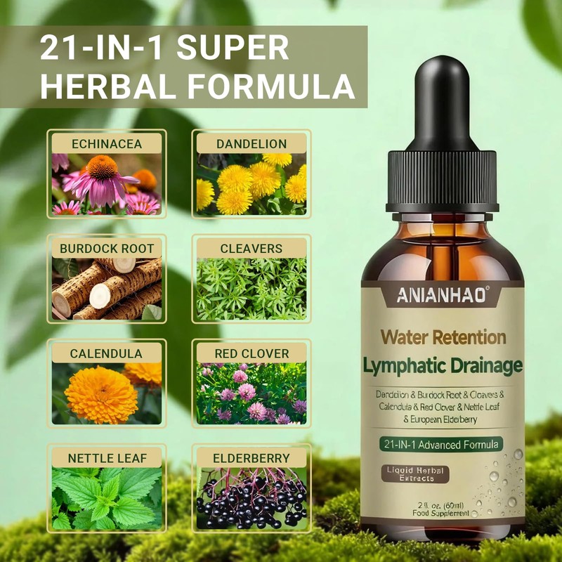 Lymphatic Drainage Drops, Water Detox, Water Balance Support, Lymphatic Drainage