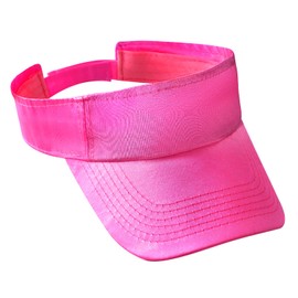 Sun Visor Hats for Women Men, Adjustable Athletic Visor Cap for Running, Tennis, Golf, Travel and Outdoor Sports Hot Pink