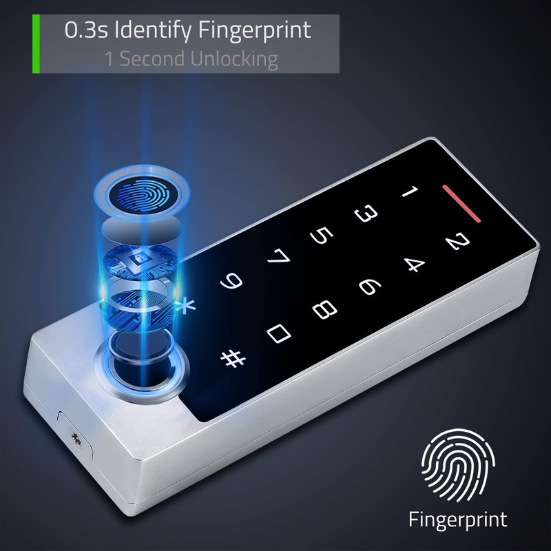 Metal Fingerprint Door Access Control Keypad System, Access Controller Stand-Alone