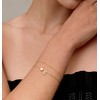DEARMAY DEARMAY Dainty Gold Charm Bracelets for Women Trendy, 14K