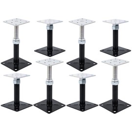 TTBDEHTK 8-Pack Adjustable 5"-8" House Jack for The Floor，Mini Screw Post Pole for Leveling,RV Step Stabilizer,5000 Pounds Each Load Capacity.