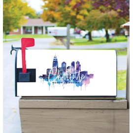 Charlotte North Carolina Design B Souvenir Magnetic Mailbox Cover