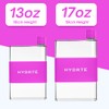 Hydrte Flat Water Bottle, Leak Proof Slim Design 370ml Cute