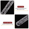 sourcing map Acrylic Embossed Rolling Pin 6.3 Inch Petal 3D