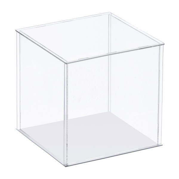 MECCANIXITY Clear Display Case, Acrylic Box Assemble Transparent Dustproof Box