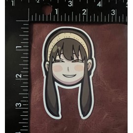 Spy+ Spy x Family Anime assorted characters 3.5" sticker indoor/outdoor - Yor Forger