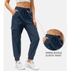 Women's Joggers with Pockets Drawstring, Lightweight Quick Dry Cargo Athletic