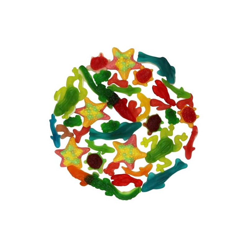 Smarty Stop Sea Collection Gummy Candy 1 Pound (Pack of