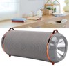 Bluetooth 5.0 Speaker Portable Flashlight Column TWS HiFi Stereo FM