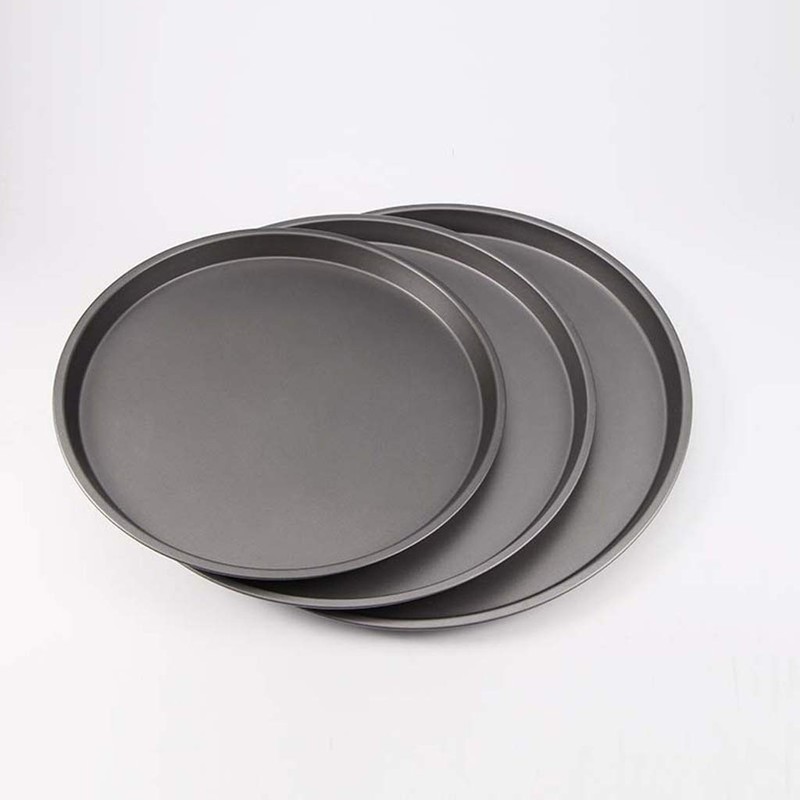kdjsic 9/10/11/12-Inch Non-Stick Pizza Pan Carbon Steel Pizza Oven Tray