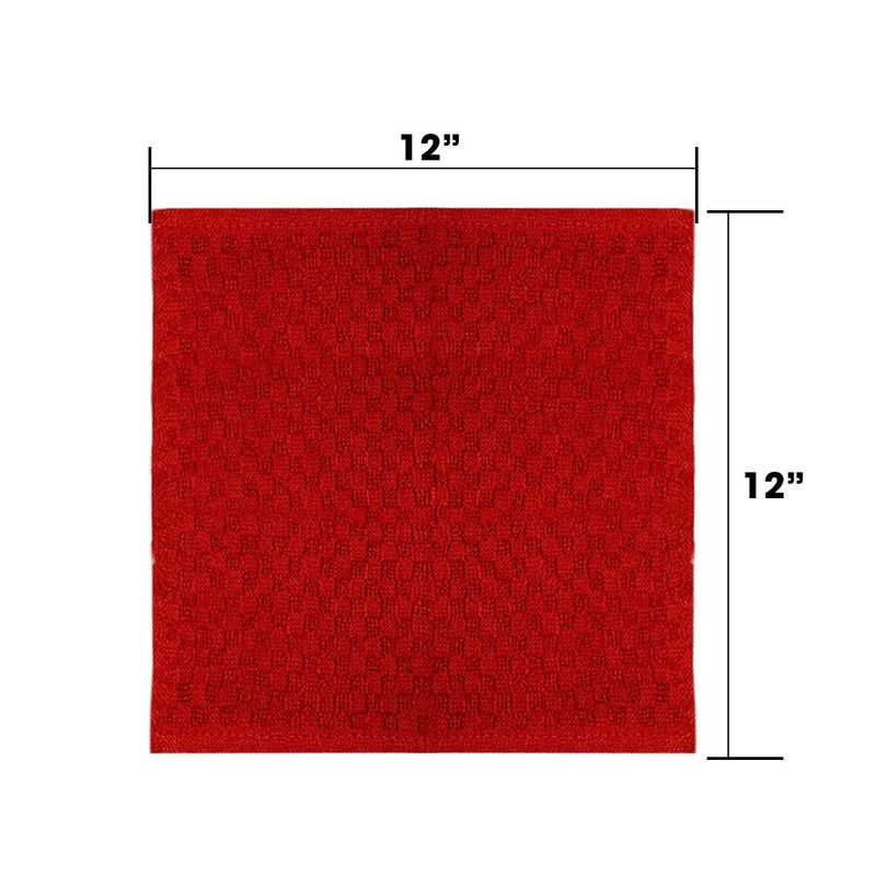 TALVANIA Dishcloths for Kitchen Cotton Terry Dish Cloths 12 Pack