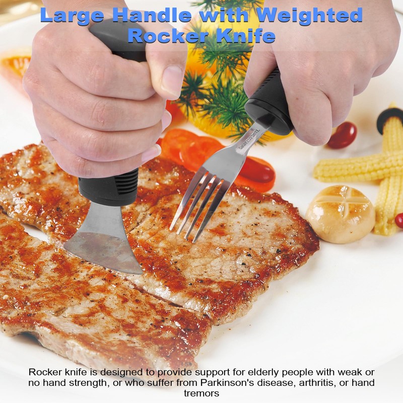 Adaptive Utensils, Weighted Utensils for Hand Tremors, Utensils for Parkinsons