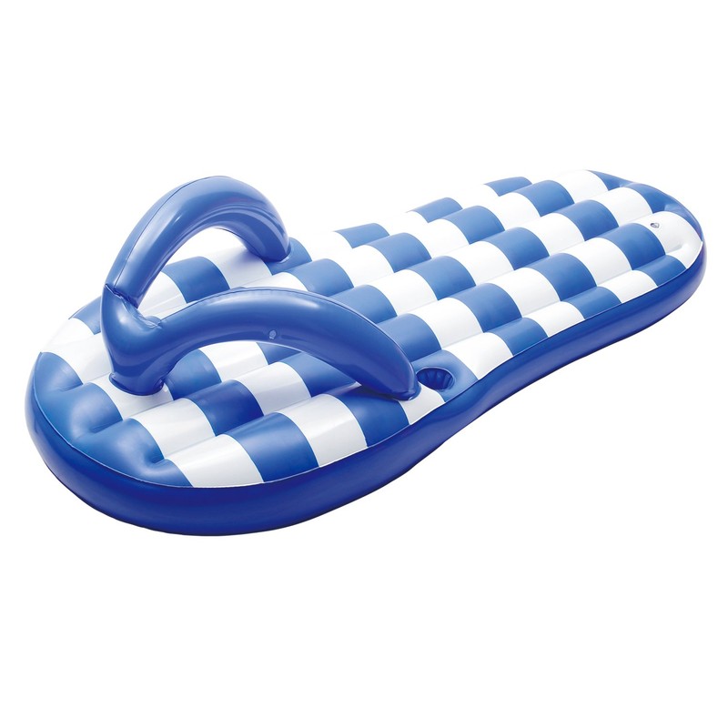 Blue Wave Marine Blue Flip Flop Inflatable Pool Float, 71"