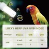 LUCKY HERP UVA UVB Light Bulb for Birds 2.4 UVB
