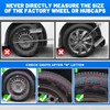 17 Inch Hubcaps Wheel Covers, Universal Hub Caps Set of