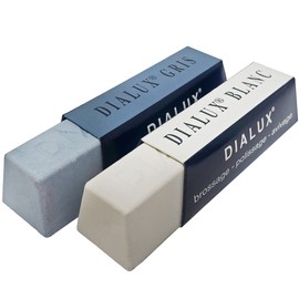 Silver Gold Jewelry Polishing Compound Dialux Jewelry Making Metal Buffing Cleaning Abrasive Finishing (Grey/White)