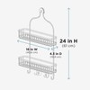 Zenna Home Shower Caddy Hanging Bathroom Organizer, Steel Shower Rack