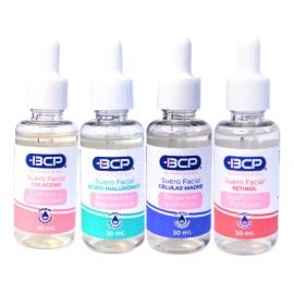 4 Pack Sueros Células Madre Retinol Colágeno Á. Hialurónico