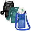 3Pcs Water Bottle Holder with Strap, Mesh Water Bottle Bag