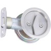 National (1)-Satin Nickel Privacy Round Sliding Pocket Door Handle Knob Pull N350363