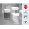 Leifheit Fresh and Easy Vorratsbehälter 800 ml, eckig, luft- und