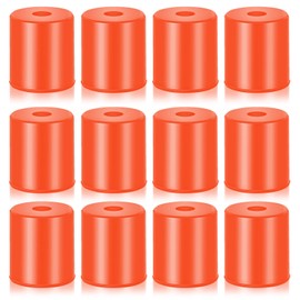 12 Pcs 3D Printer Heatbed Parts Silicone Leveling Solid Bed Mount Heat Resistant 3D Printer Parts Heat Buffer Silicone Heat Bed Parts Compatible with CR-10 Ender 3 Bottom Connect (Brown, 0.7 Inches)