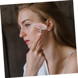 FRCOLOR 1pc Natural Jade Facial Roller Massager Compact Skin Roller Tool for Wrinkle Reduction Muscle and Healthy Glow for Mom Wife Daughter Travel Friendly Design