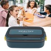 Bento Lunch Box 316 Stainless Steel 700ml Capacity Leakproof Microwave