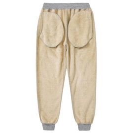 VOGSTART Mens Lounge Pant Athletic Sweatpant Fleece Lined Winter Running Sherpa Active Jogger Light Grey M