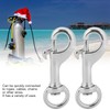 2 Pieces 68mm Diving Swivel Eye Carabiner Hook, 316 Stainless