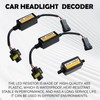 Clwalny 2PCS Car H8/H9/H11 LED Headlight Canbus Decoder, Warning Error
