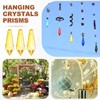 50-Pack Crystal Icicle Prisms, 34mm/1.34 Inch Chandelier Pendant Maker Hanging