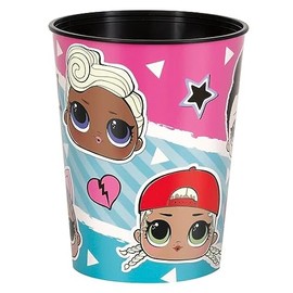 Unique 23797 Large Plastic Cup-473 ml- LOL Surprise Party, Multicolour