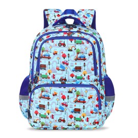 decalsweet School Backpack Teenager with Chest Strap, Casual Children's Backpack with Reflective Stripes, Large Capacity and Lightweight Backpack Children, Children's Backpack Girls Boys for School