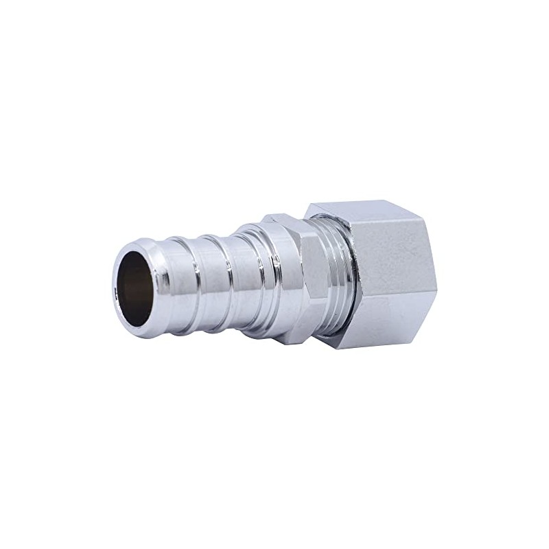 SharkBite 1/2 x 3/8 Inch OD Compression Brass Crimp Adapter,