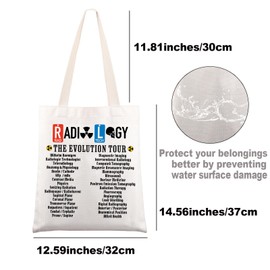 JNIAP Radiology Tote Bag Radiologist Gift Radiologic Technologist Gift X-Ray Tech Tote Bag CT Tech Gift (Radiology tb)