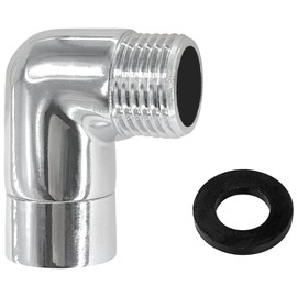 G1/2 Shower Head Elbow Adapter for Connection of Wall Mounted Shower or Handheld Showerhead (90 Degree Corner)