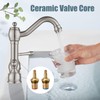 Aolemi Brushed Nickel 3 Holes Widespread Bathroom Sink Faucet 8