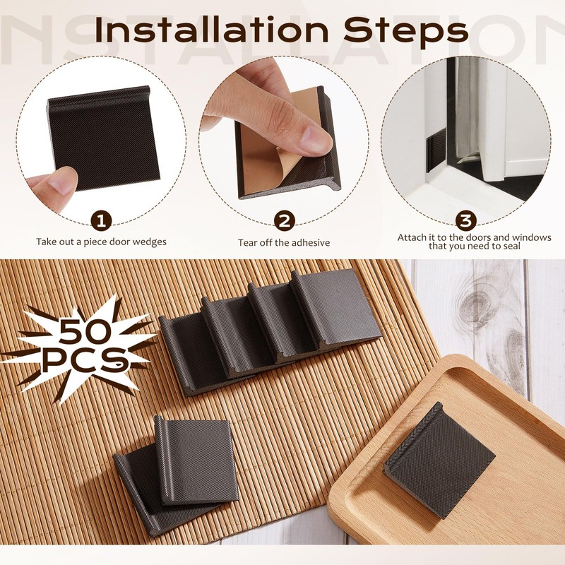 Pangda 10 Pcs Door Corner Seal, Self Adhesive Frame Door
