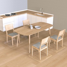 Office Chair Mat for Hardwood Floors,20"X24"Smooth Glide Slip Resistant Under Desk Hard Wood Floor Protector,Stay in Place Plastic Computer Mats for Rolling Office Chairs,Not for Carpet (Clear)