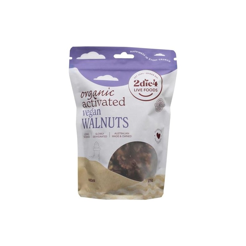 2Die4 Live Foods Activated Organic Walnuts 300 g,