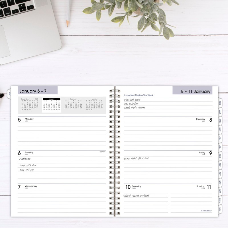 AT-A-GLANCE 2026 Planner Refill, Weekly & Monthly, 7" x 8.75",