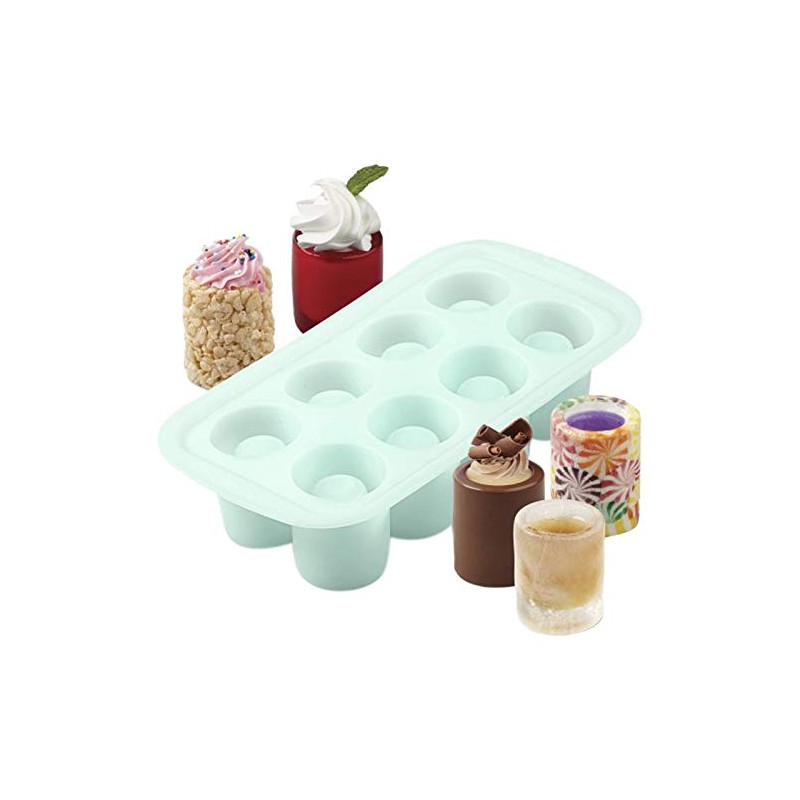 Wilton Round Shot Glass Silicone Mold, 8-Cavity