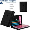 Bluelander Porta Pasaporte, con Protección RFID, Porta Pasaporte y Visa,