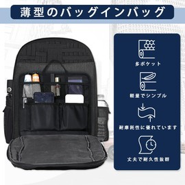 LKCCTK Bag-in-Bag, Storage for Backpacks, Organize Contents of Backpack, Lightweight, Thin, Inner Bag, Backpack, Tote Bag
