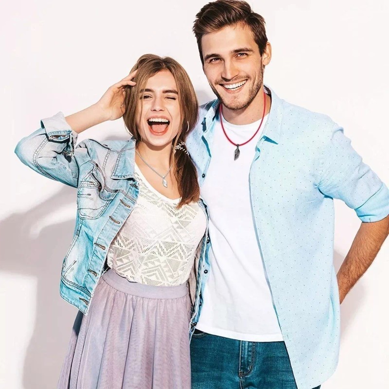 CONEJO MODA Corazón Magnético Amor Ajustable Pulseras Pareja Imán Collar